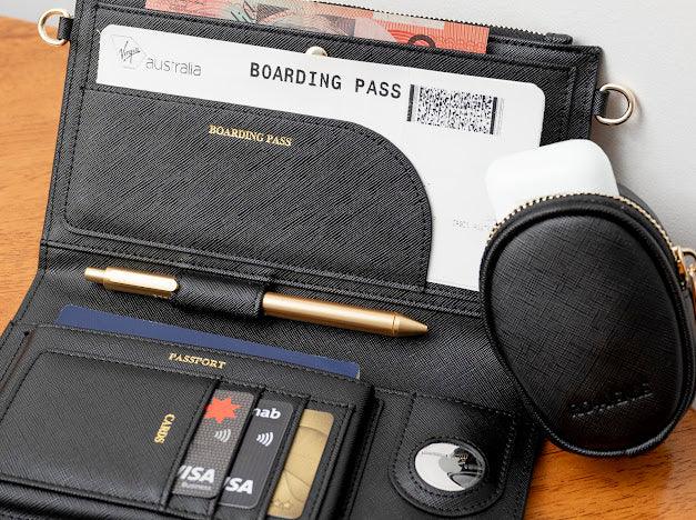 Rio Travel Wallet - Black