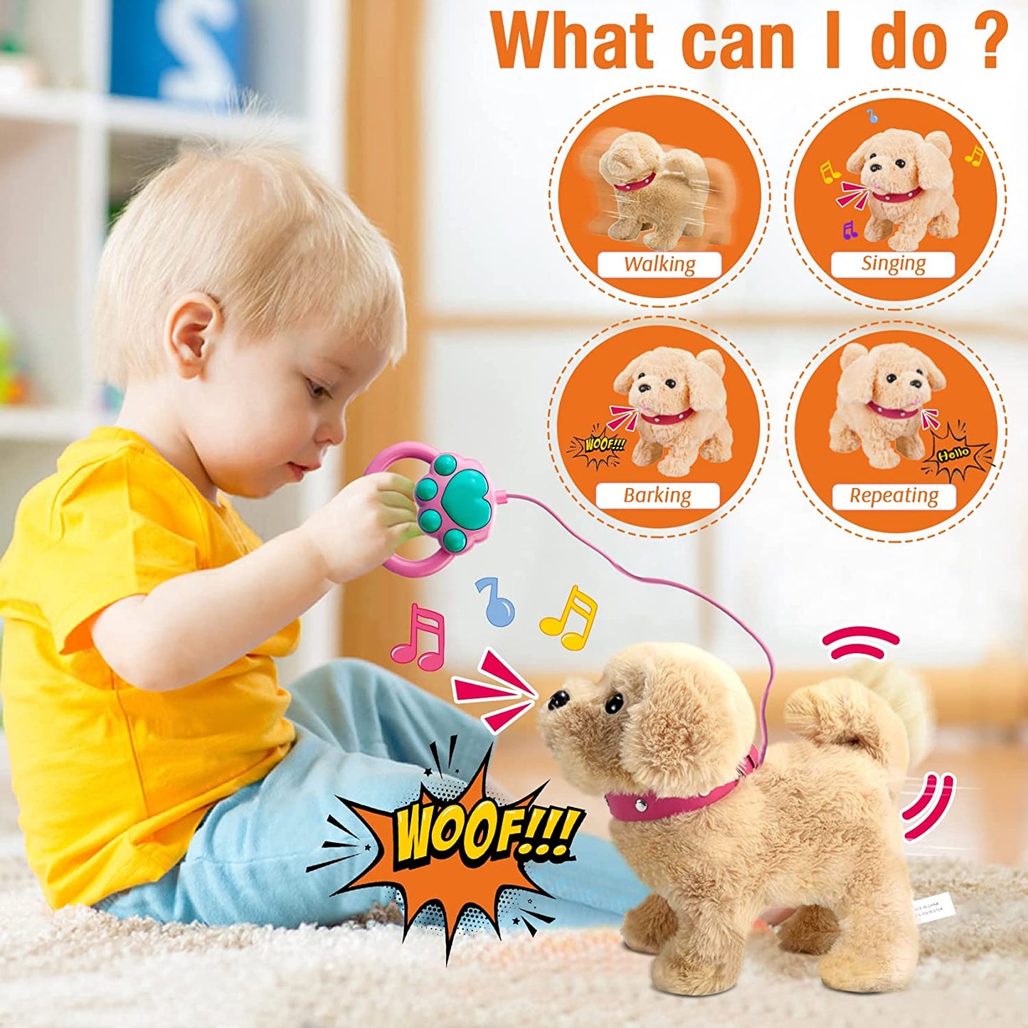 Plush Puppy Toy Interactive Pet Dog