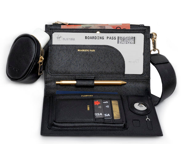 Rio Travel Wallet - Black