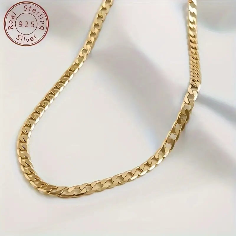 2pcs Thick  Gold Plated chain