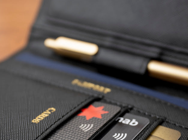 Rio Travel Wallet - Black