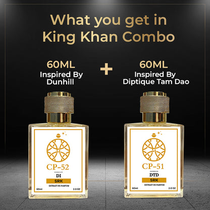 King Khan Perfume ( Inspired By DIPTQUE TAMDAO & DUNHILL ICON) Pack Of Two Perfumes