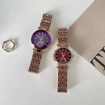 Quartz Women's  Wristwatch  Waterproof Stainless Steel Watch for Ladies