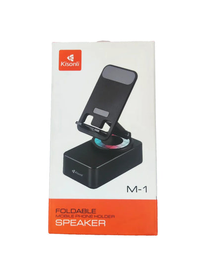 Phone Holder with Bluetooth Speaker & Wireless Charger