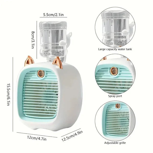 (Buy 1 + Get 1 Free) /// 3-SPEED PORTABLE AIR COOLER & HUMIDIFIER