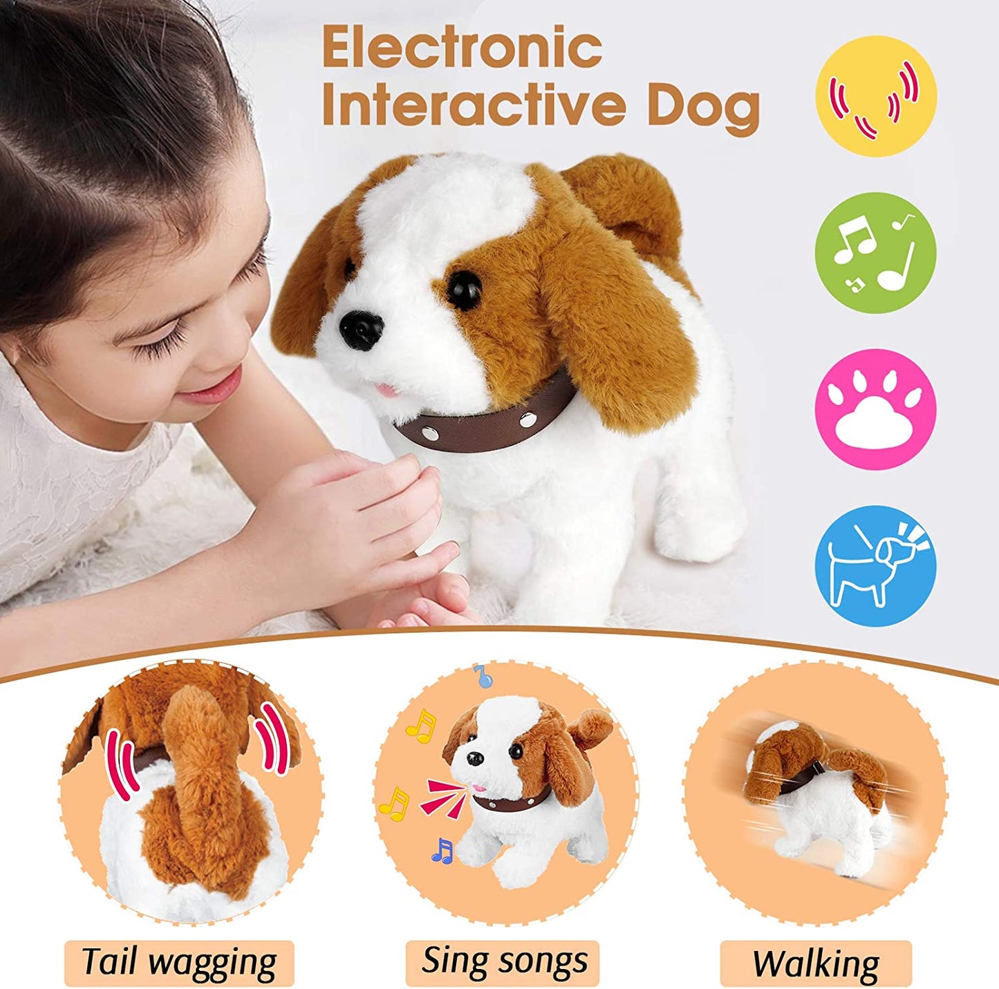 Plush Puppy Toy Interactive Pet Dog