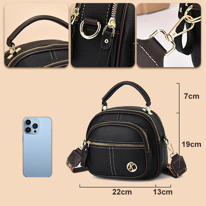 (Buy 1 Get 1 Free) PU Leather Multifunctional Wide Shoulder Crossbody Bag