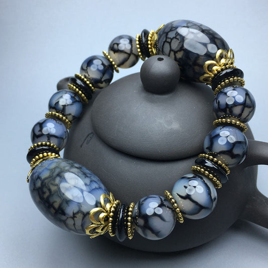 (BUY 1 GET 1 FREE) Vintage Classic Textured Glaze Beaded Bracelet