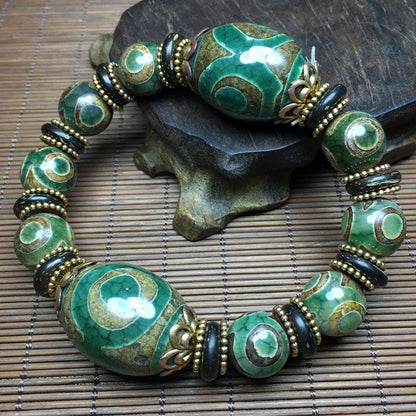 (BUY 1 GET 1 FREE) Vintage Classic Textured Glaze Beaded Bracelet