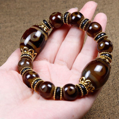 (BUY 1 GET 1 FREE) Vintage Classic Textured Glaze Beaded Bracelet